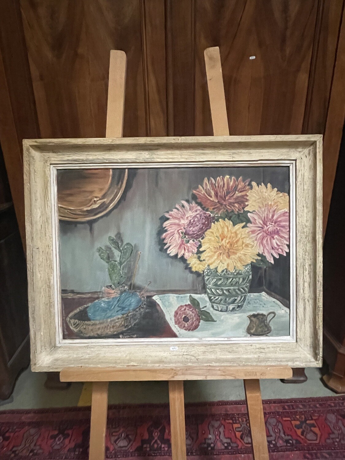 E.VANNIER - Nature morte aux fleurs - 46 x 61 cm