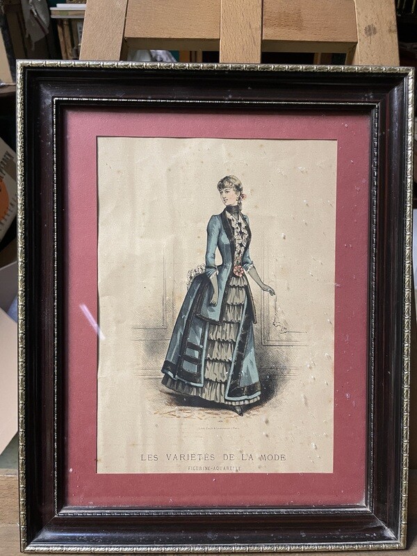 Gravure "Les vérité de la mode" 41 cm x 33 cm