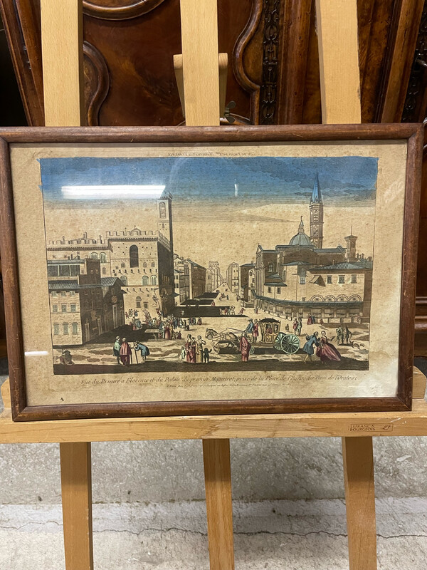 Gravure en couleur - 35,5 x 50,5 cm