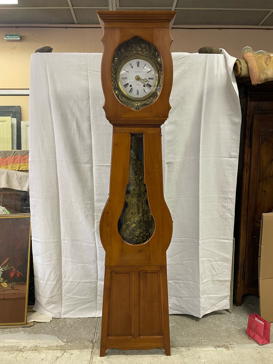 Comtoise avec mouvement Lameterie à St Amand - 135,5 cm