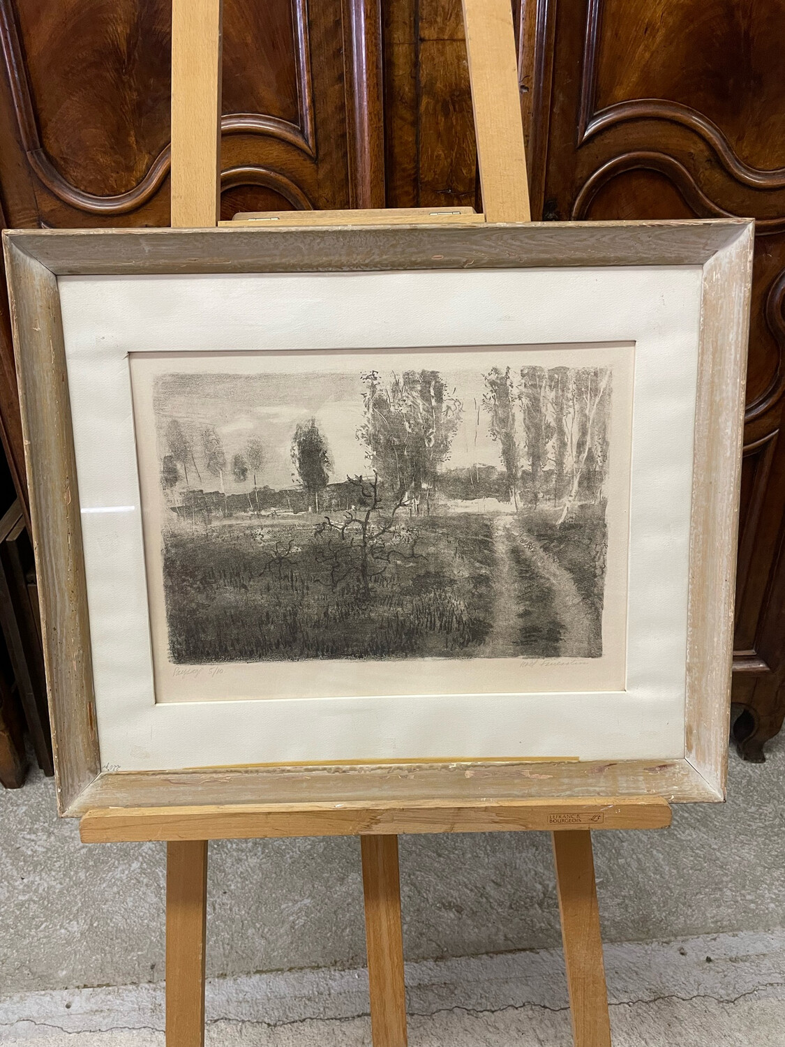 FEUERSTEIN Noël (1904-1998) - "Paysage", Lithographie titrée
numérotée 5/10 et signée dans la marge 34.5 x 47.5 cm.