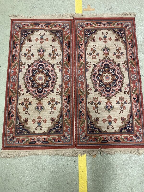 Paire de petits tapis avec effet mosaïque - 68 cm x 140 cm