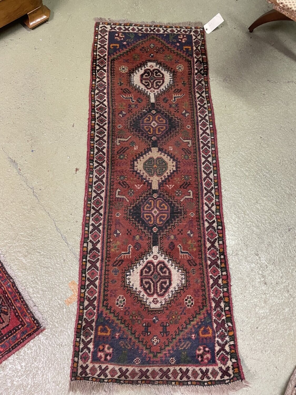 Tapis long avec motif géométriques - 196 x 69 cm