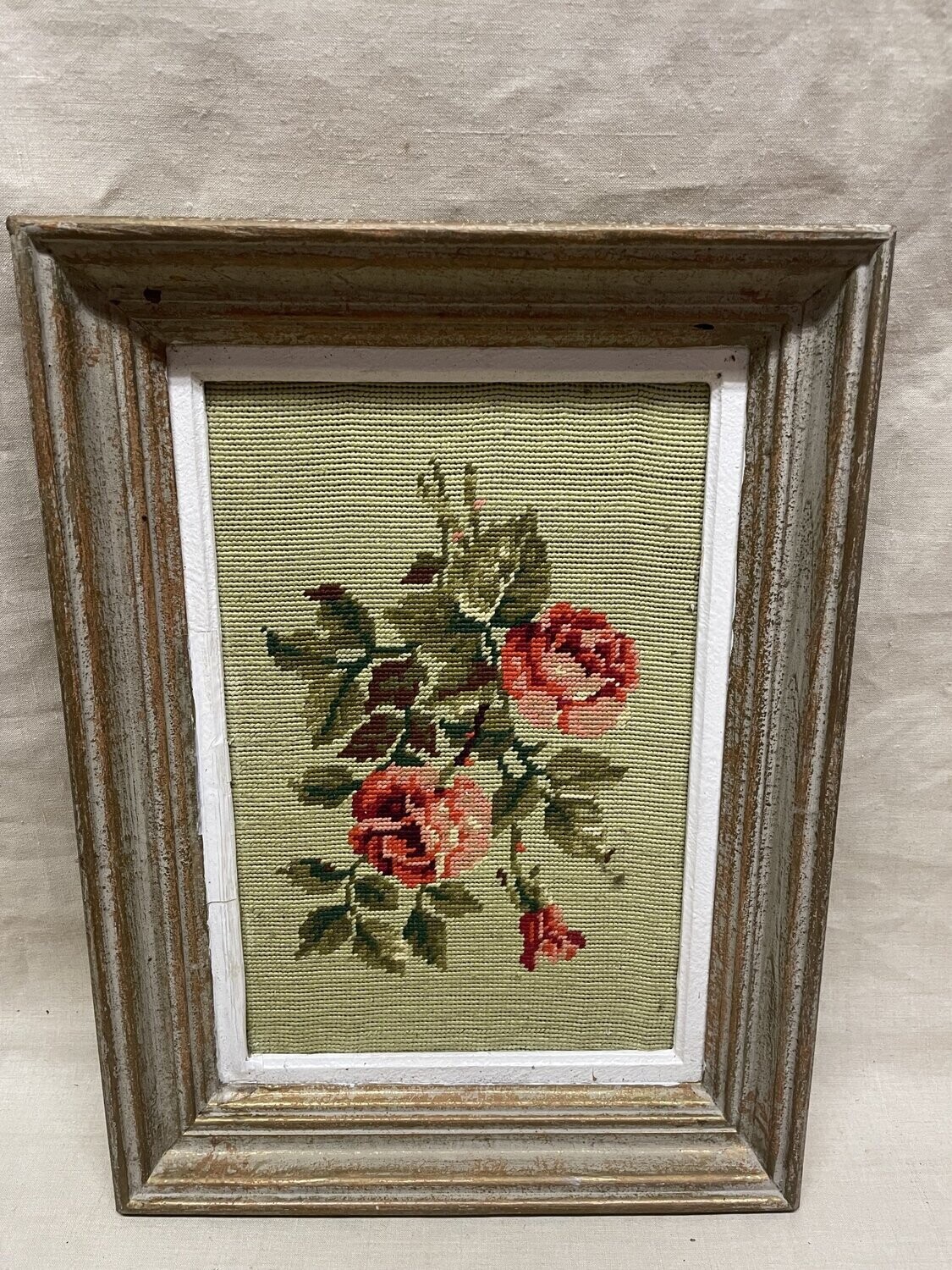 Rose en points de croix 42,5x31,5