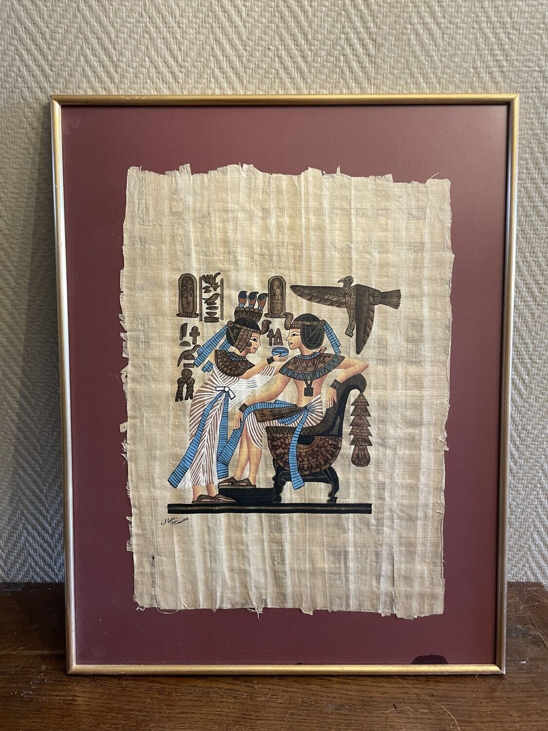 Papyrus encadré- 42 x 54 cm