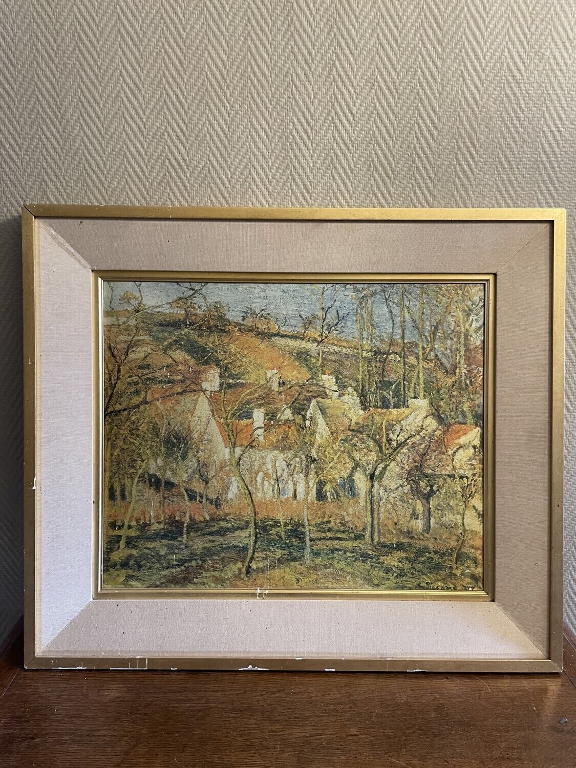 paysage hivernal  - 75 cm x 65 cm