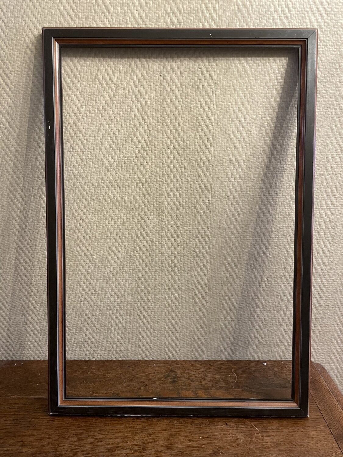 Cadre vide en bois couleur noir - 60 cm x 40,5 cm