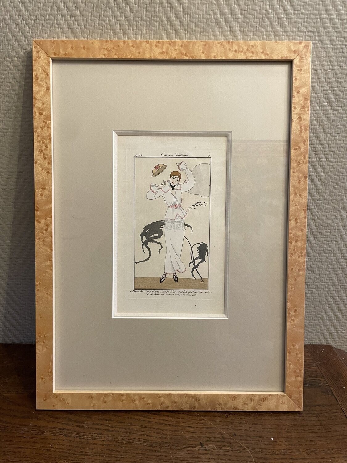Costume parisien "21" - 30,5 cm x 41,5 cm