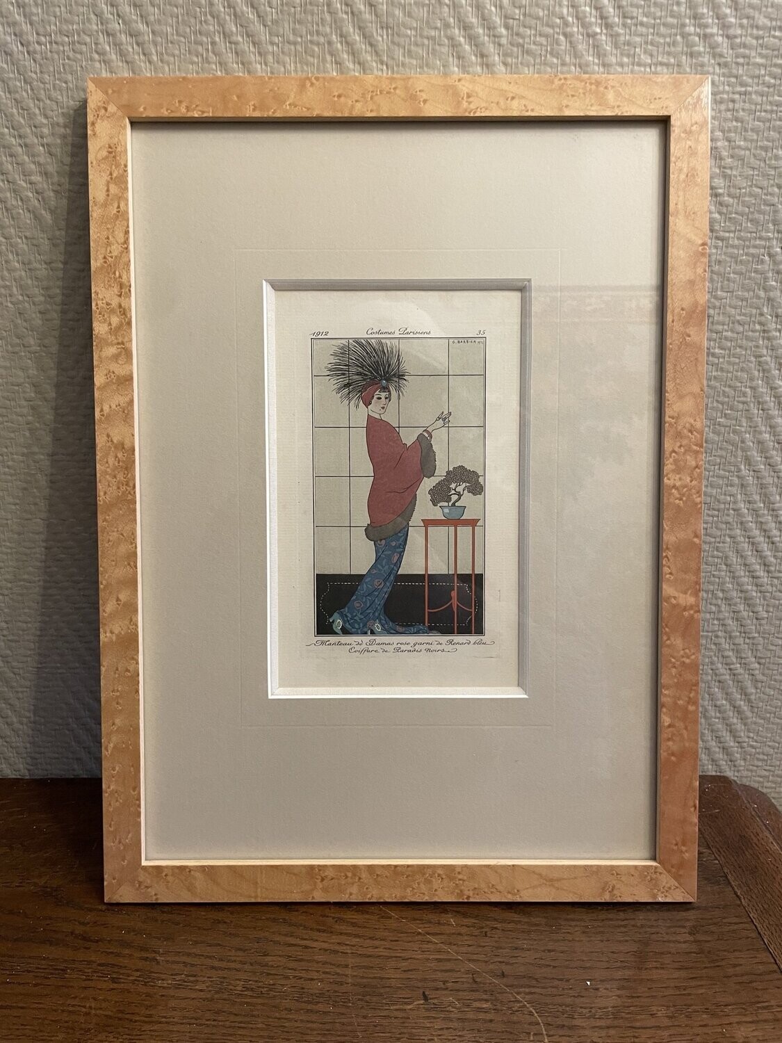 Costume parisien "35" - 30,5 cm x 41,5 cm