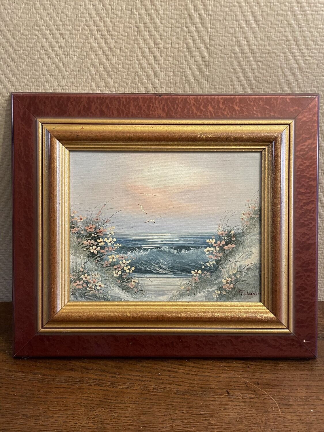 Paysage de bord de mer - 38 cm x 33 cm