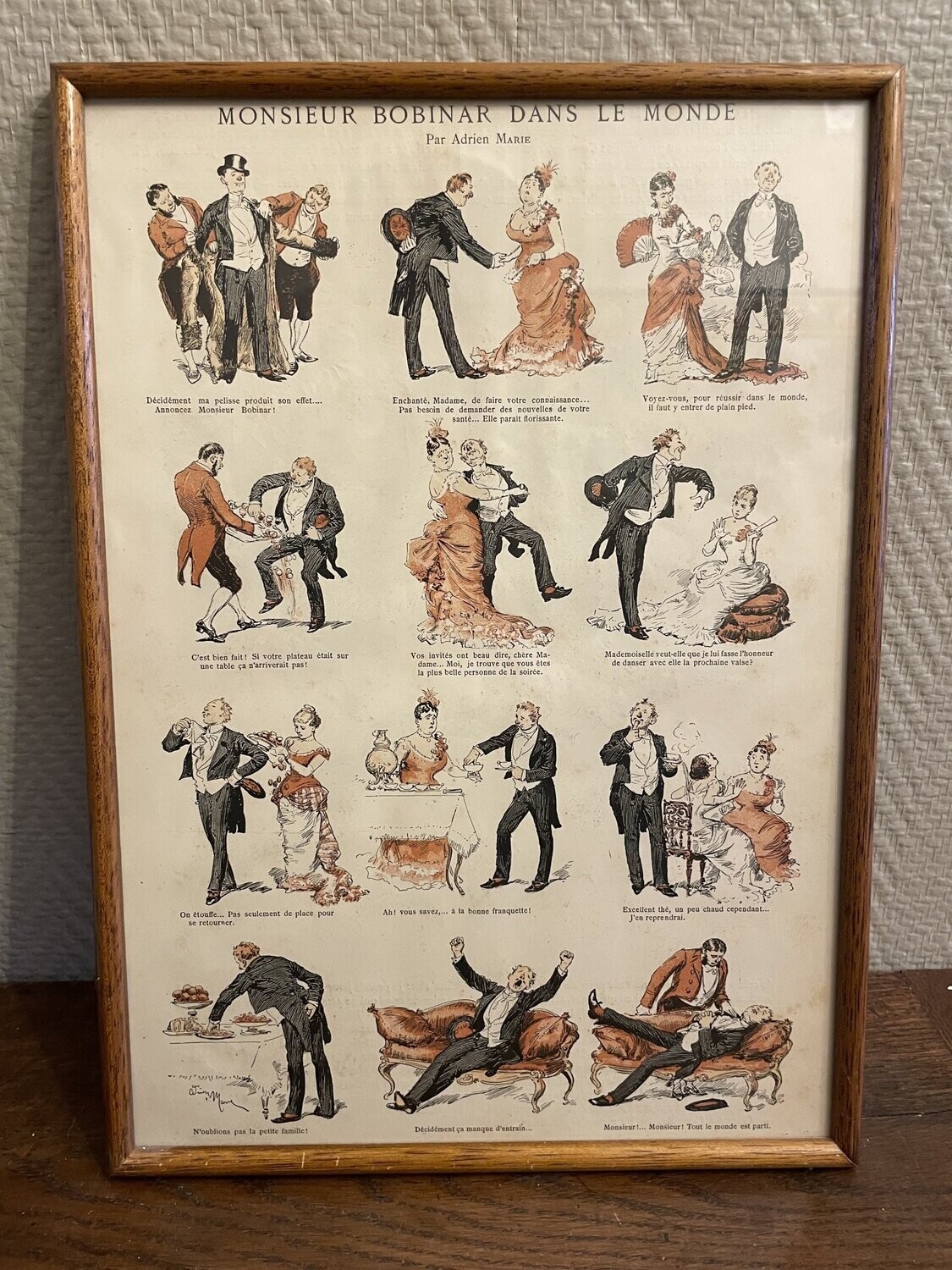 "Mr Bobinar dans le monde" par Adrien Marie - 27 x 38,5 cm