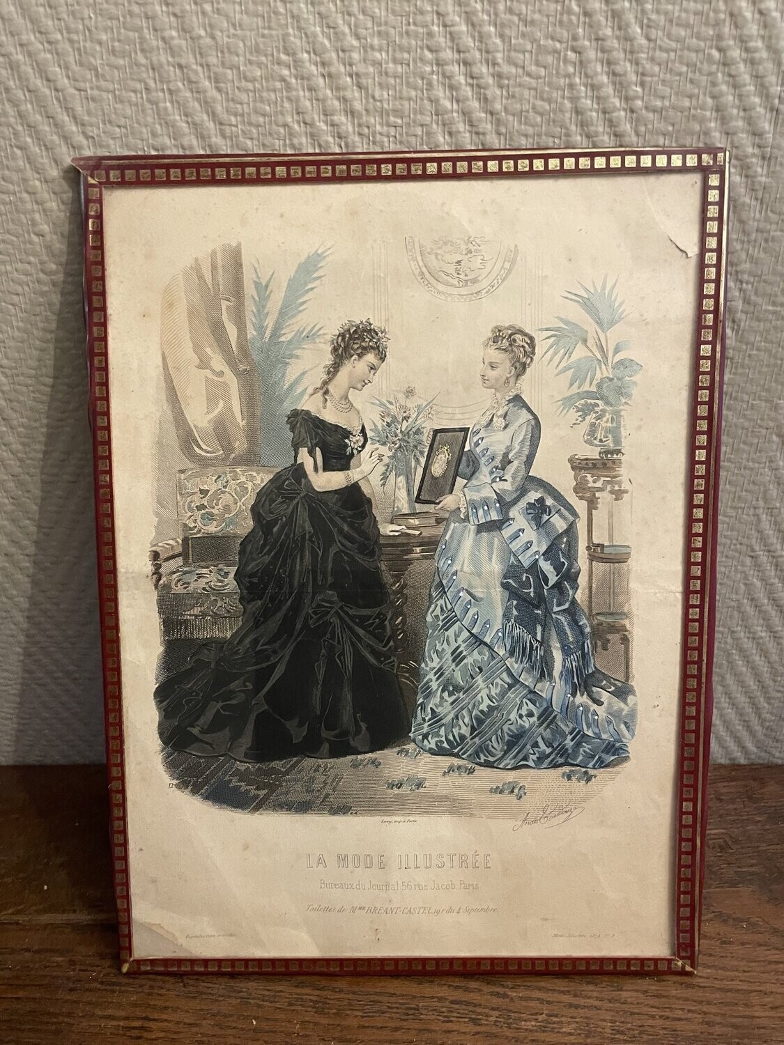 "La mode illustrée" - 28 cm x 37 cm