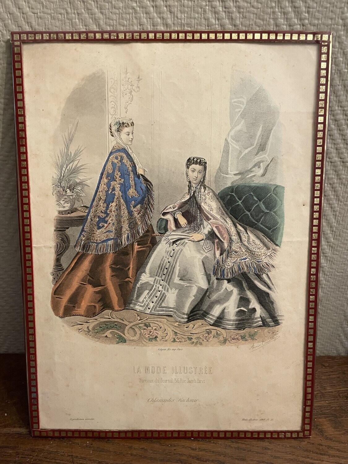 "La mode illustrée" - 28 cm x 37 cm