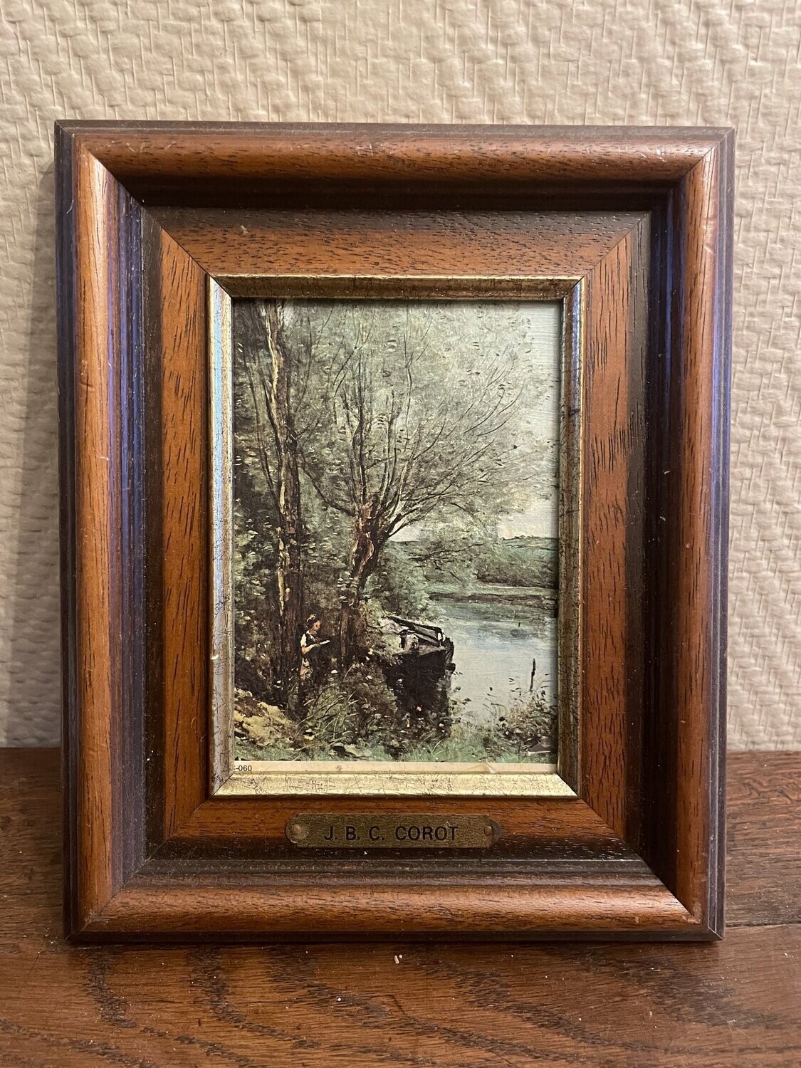 Paysage lacustre J. B. C. Corot - 19 cm x 23 cm