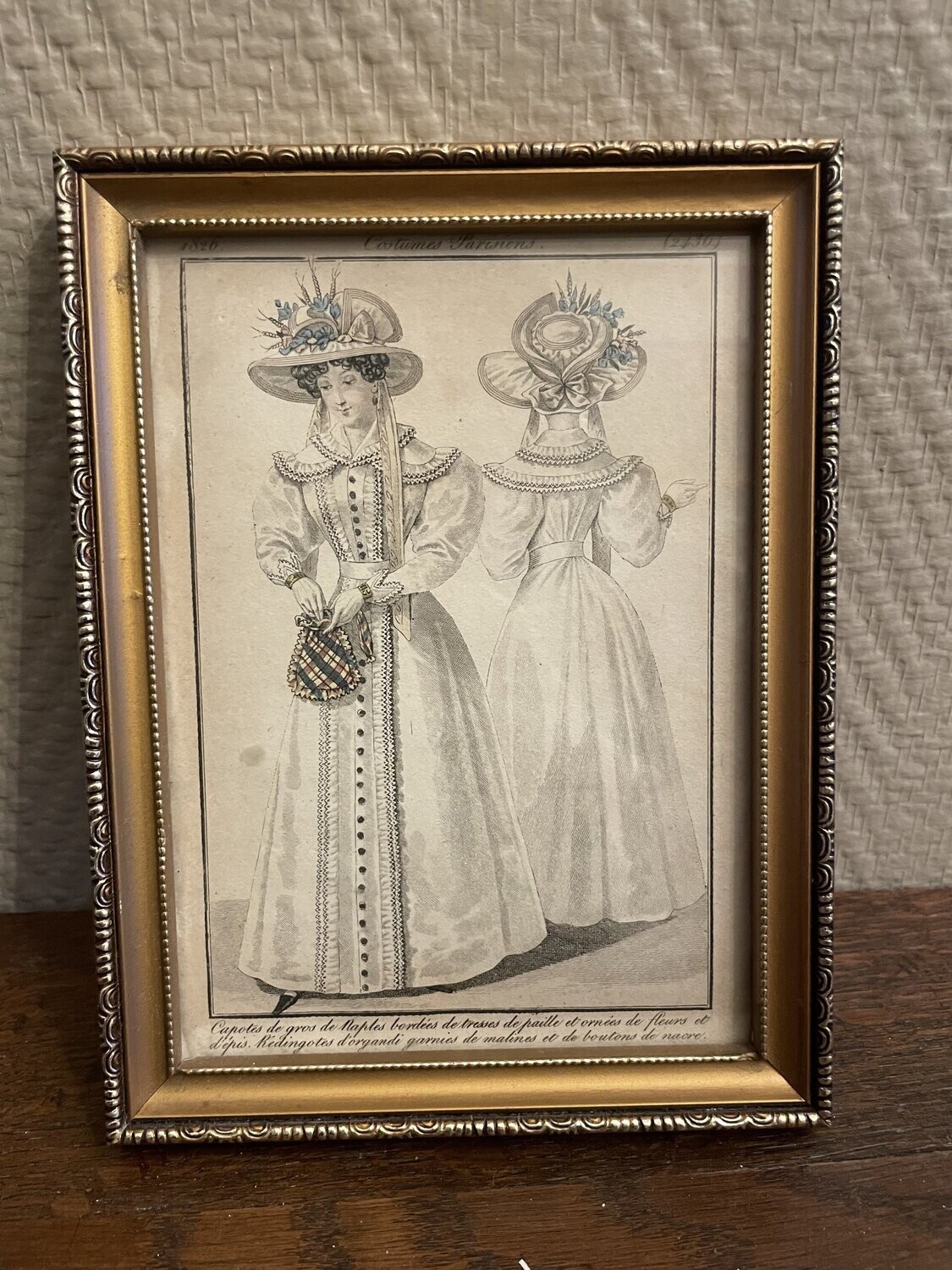 Représentation du femme "Costume Parisien" - 15 cm x 20 cm