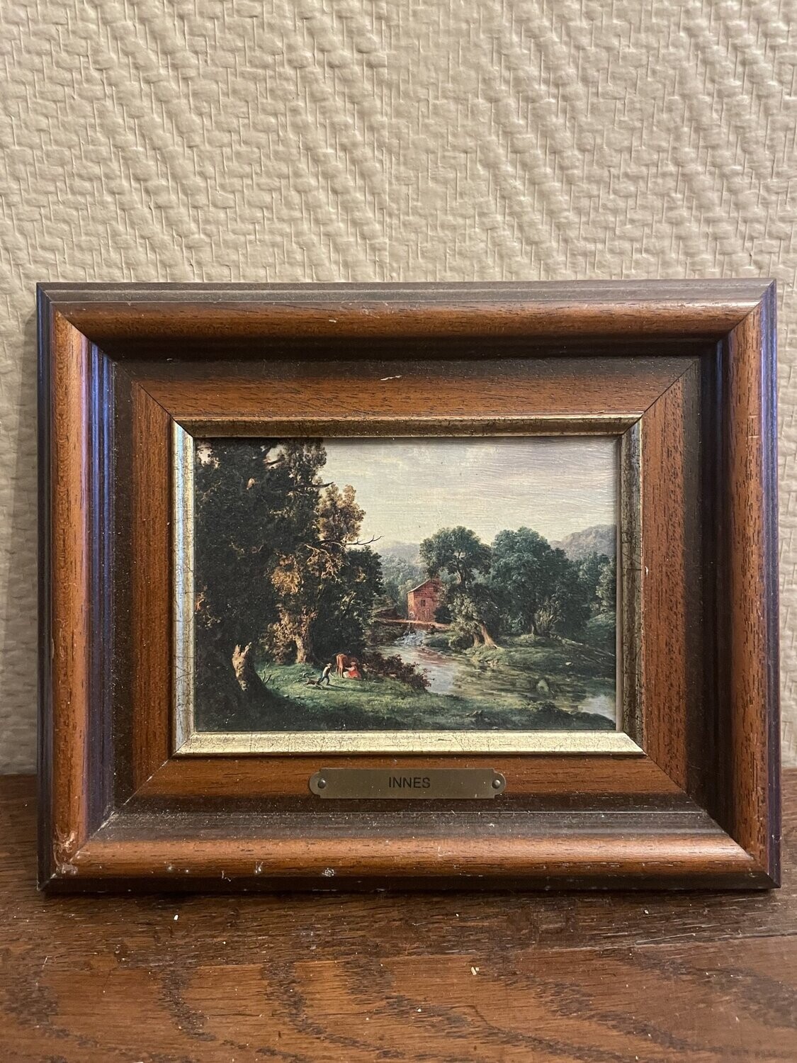 Innes représentant un paysage de campagne - 23 cm x 19 cm