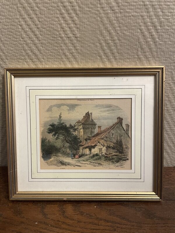 Département du Cher - 1851 - 25 cm x 20 cm