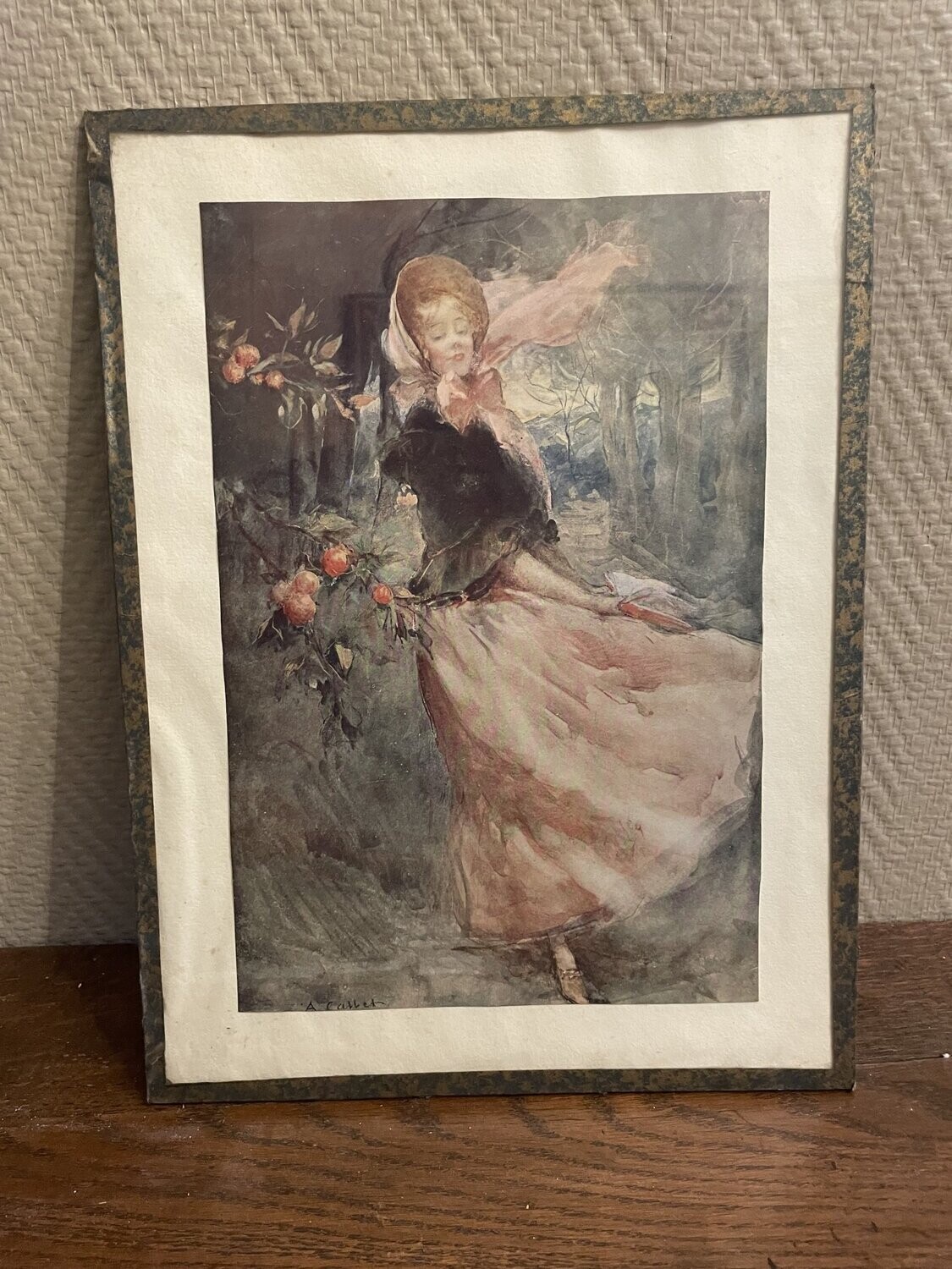 "Au caresse de la braise" - 27 cm x 36 cm
