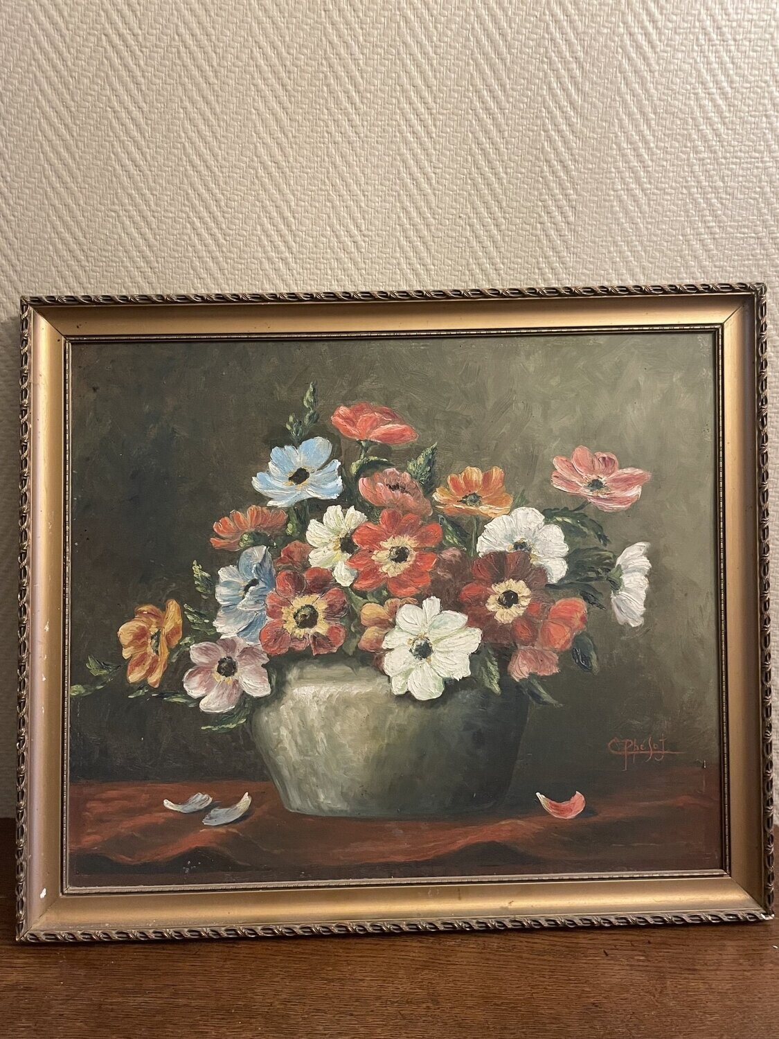 C. Préjot "Bouquet de fleurs" - 46 x 55