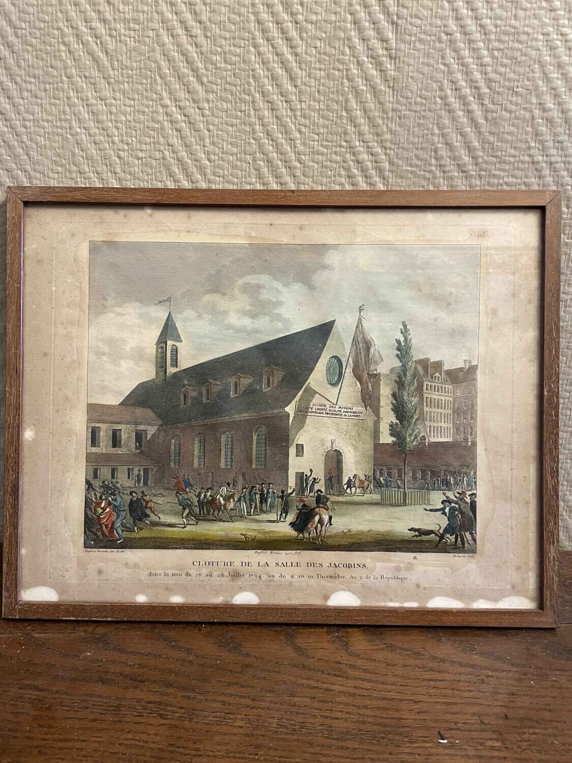 DUPLESSIS-BERTAUX "Cloture de la salle des jacobins" - 24 x 33 cm