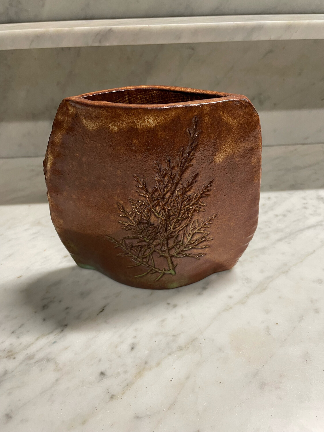 Magnifique vase en grès émaillé -28 D-8
