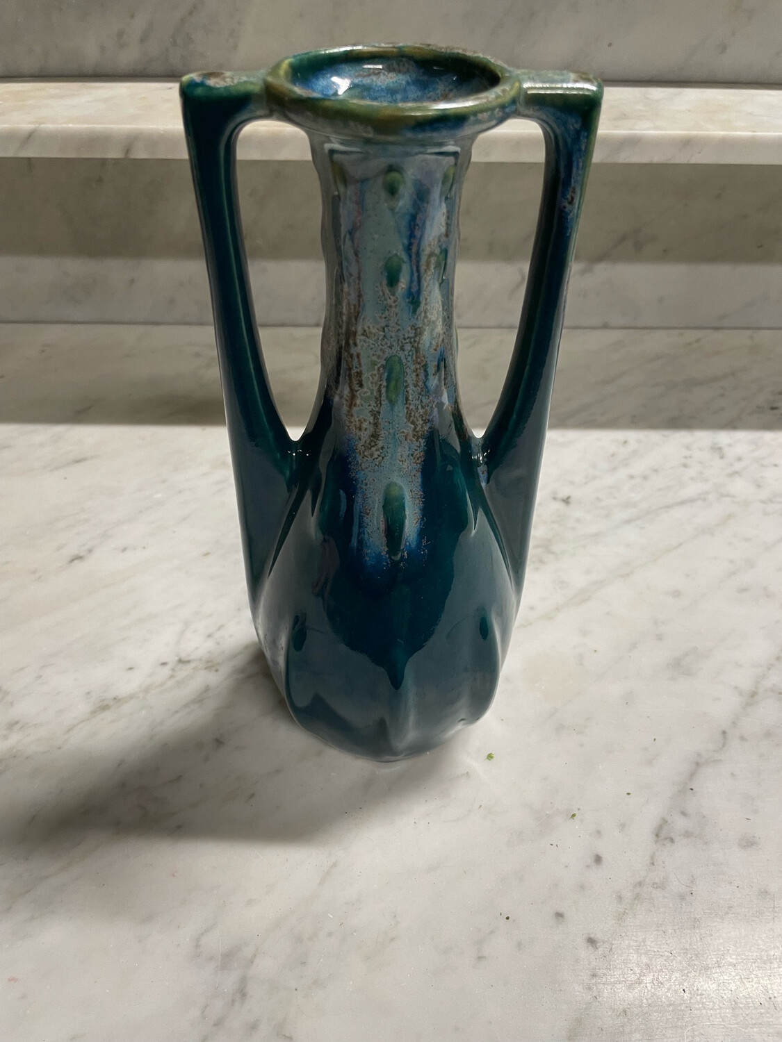 Carafe en grès émaillé dans le style Dembac h-14 L-16