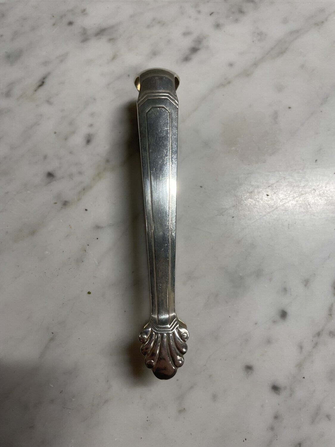 Pince à sucre en métal argenté