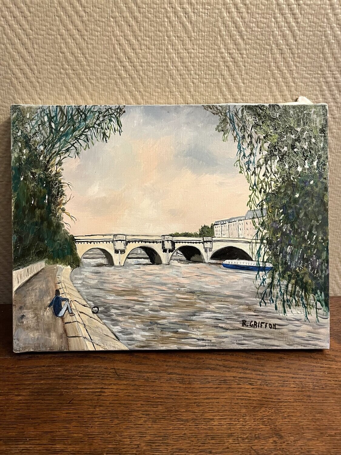 R. Griffon "La seine" - 35 cm x 27 cm