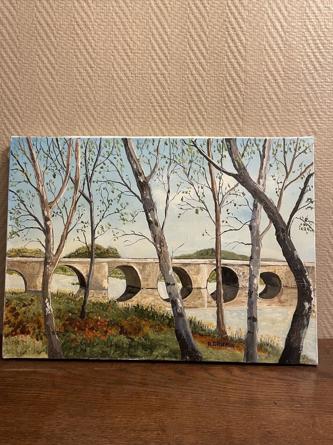 R. Griffon "Pont en Espagne" - 46 cm x 33 cm