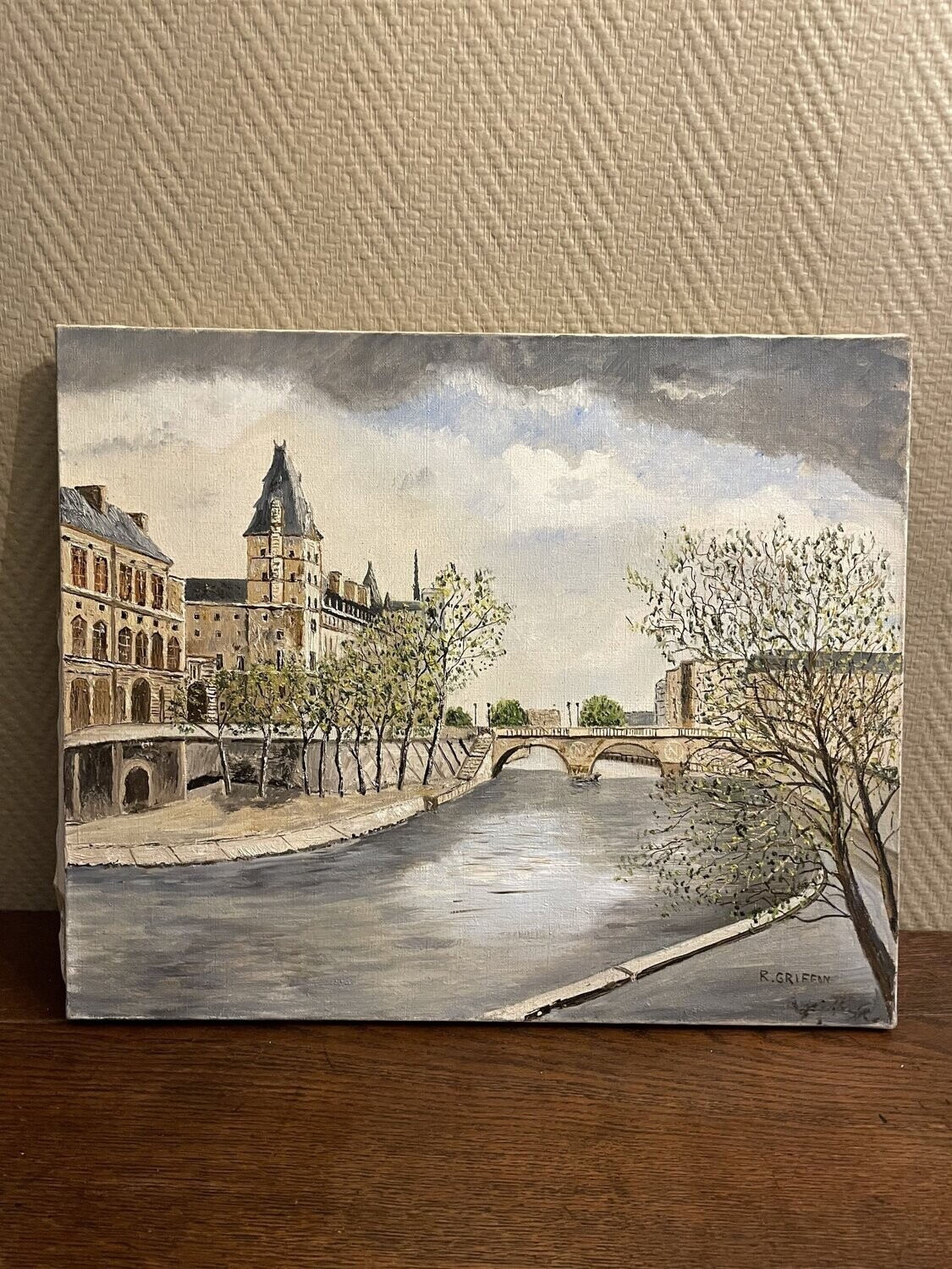 R. Griffon "Paris les quais" - 46 cm x 38 cm