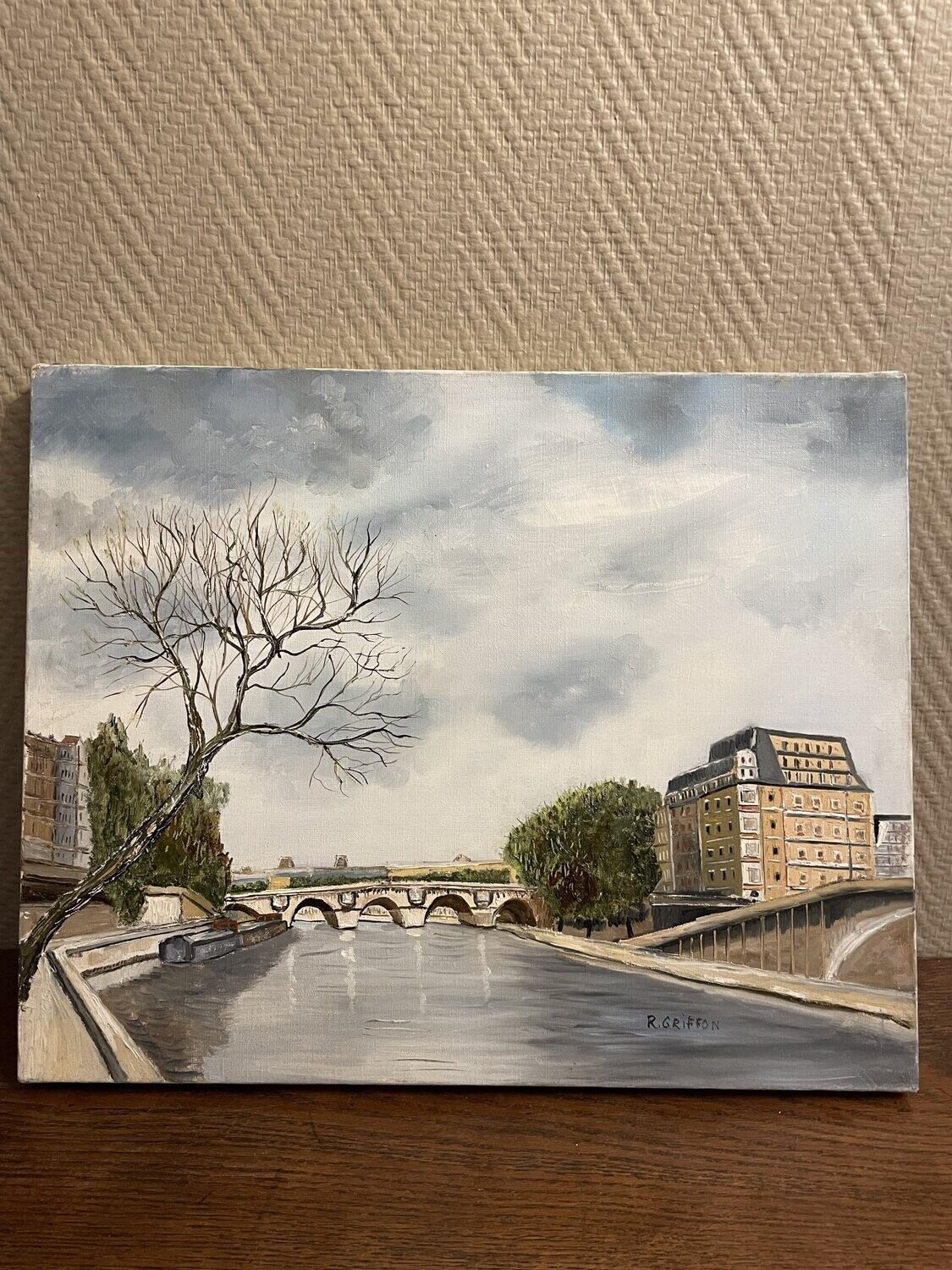 R. Griffon "Paris - La Seine" 33 cm x 41 cm