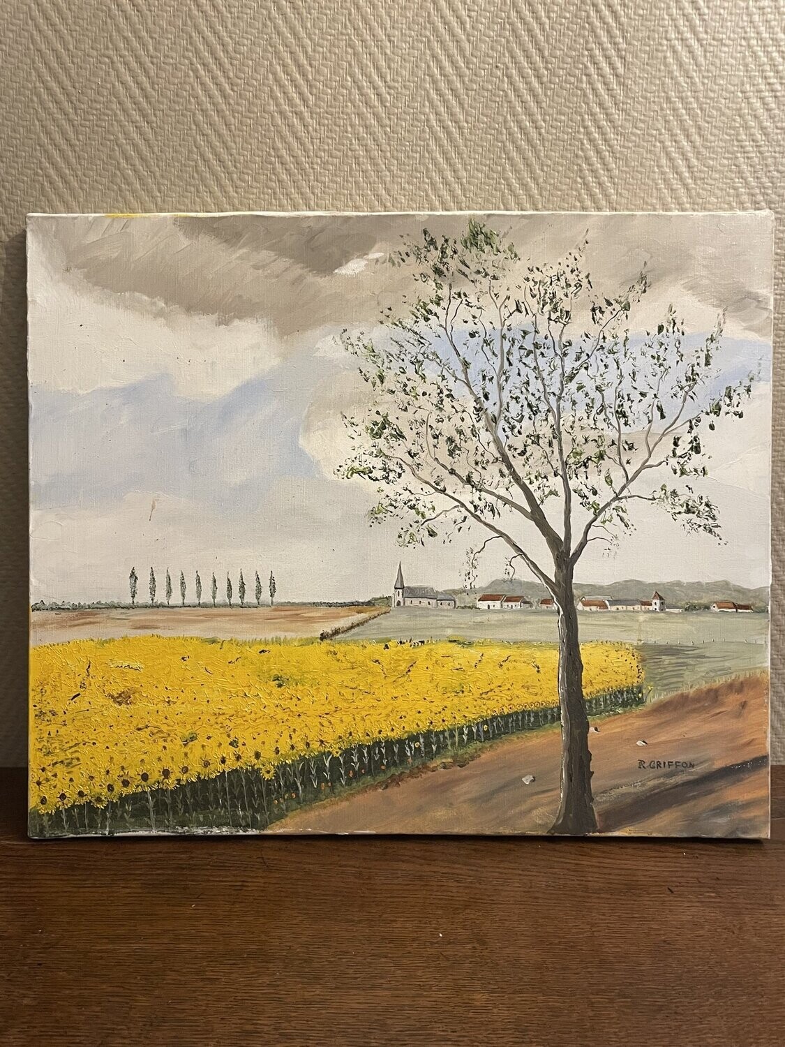 R. Griffon "Les tournesols" - 55 cm x 46 cm