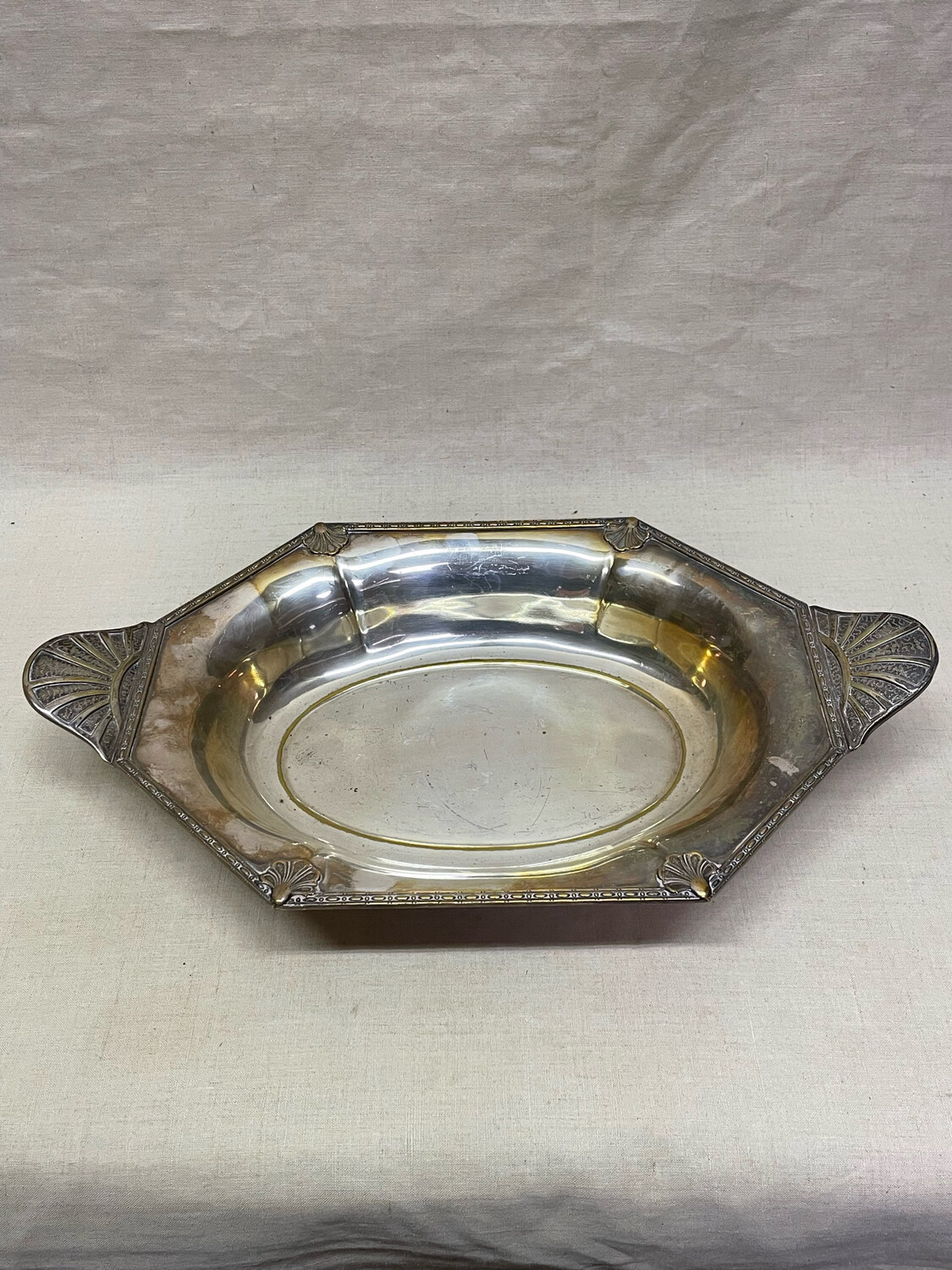Coupe à fruit en métal - 41 x 23 cm