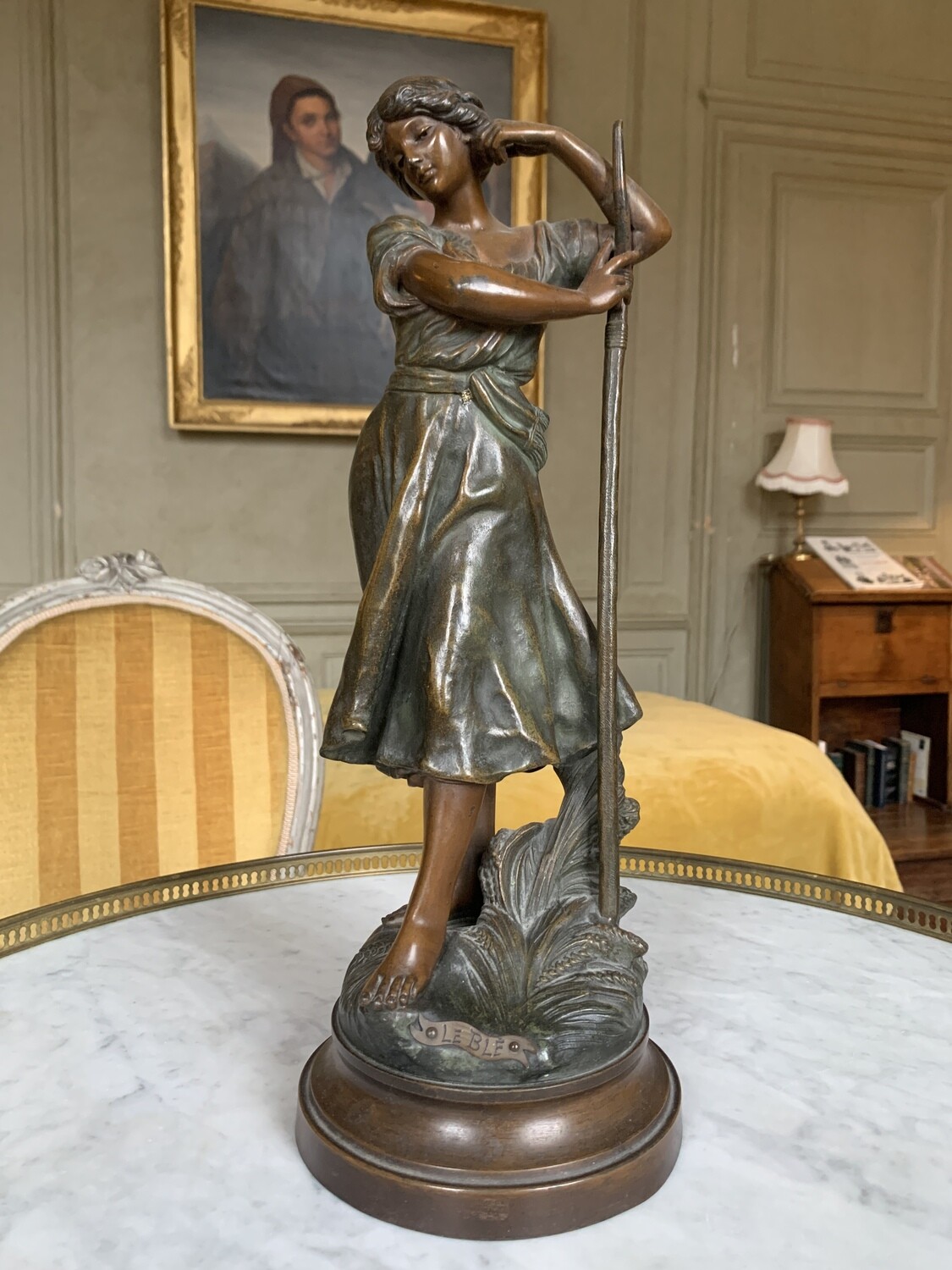 Statue "Le blé" - H 41 cm