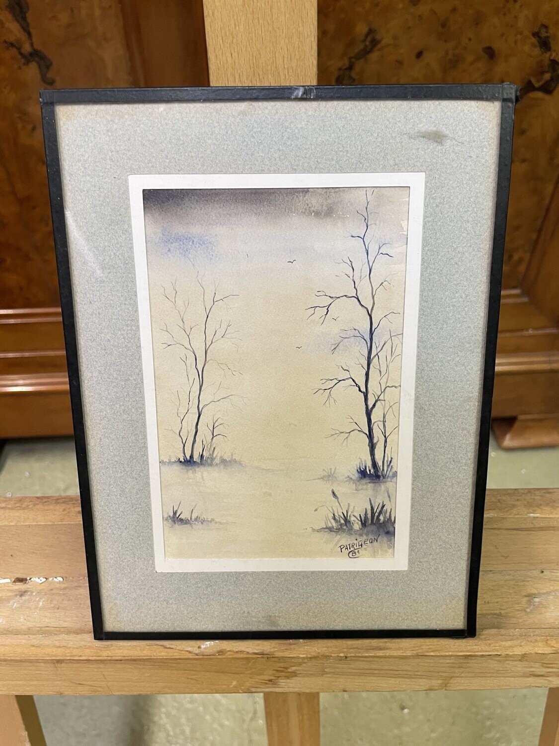 PATRIGEON 81 : paysage, aquarelle - 16x10