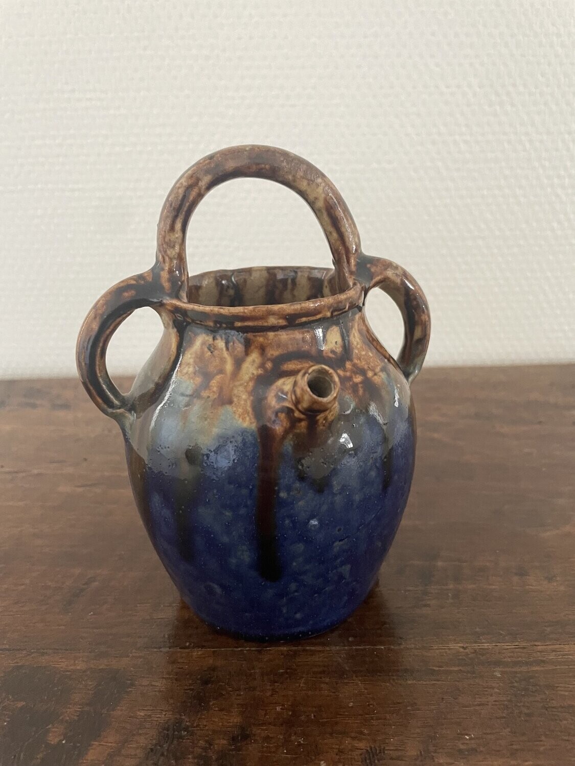 Grès du BERRY, Vase Bernon à La Borne. H-16