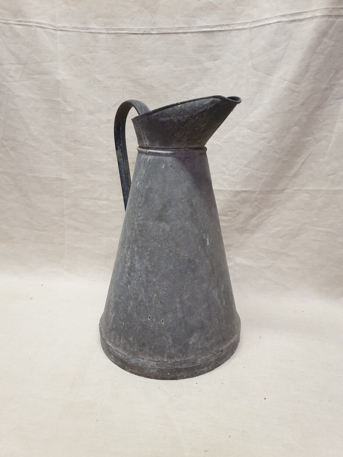 Broc d'eau en zinc ancien - 42,5 cm