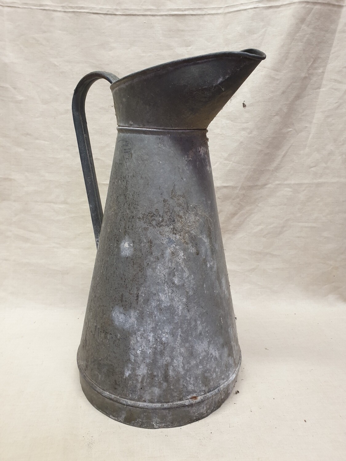 Broc d'eau en zinc ancien - 42,5 cm