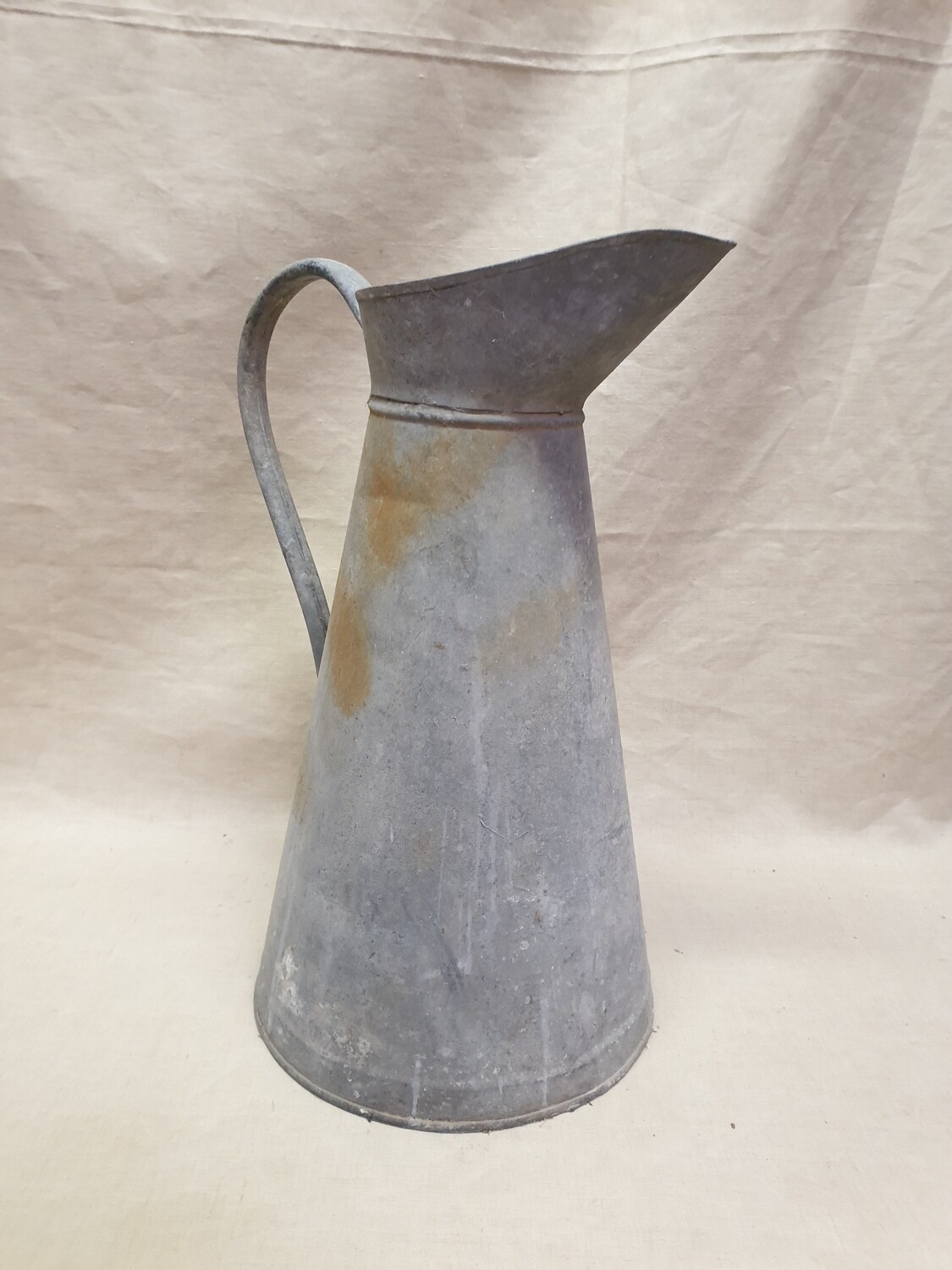 Broc d'eau en zinc ancien - 42,5 cm
