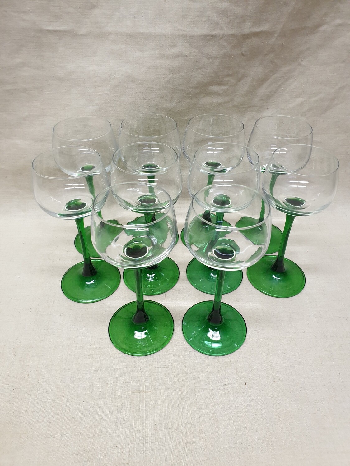 Dix verres à vin du Rhin