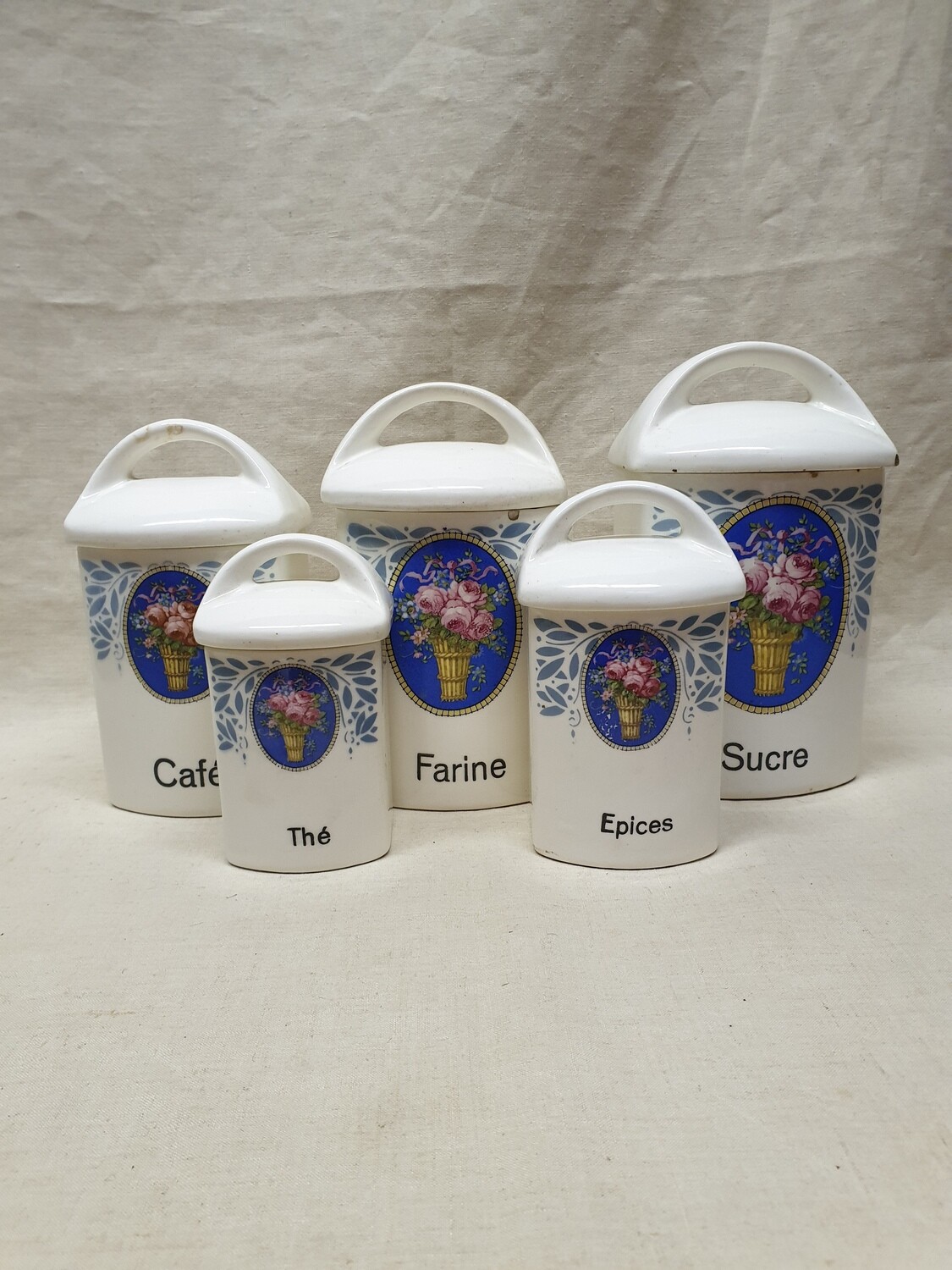 Ensemble de pots en céramique Urbach - H 13 cm > H 21 cm