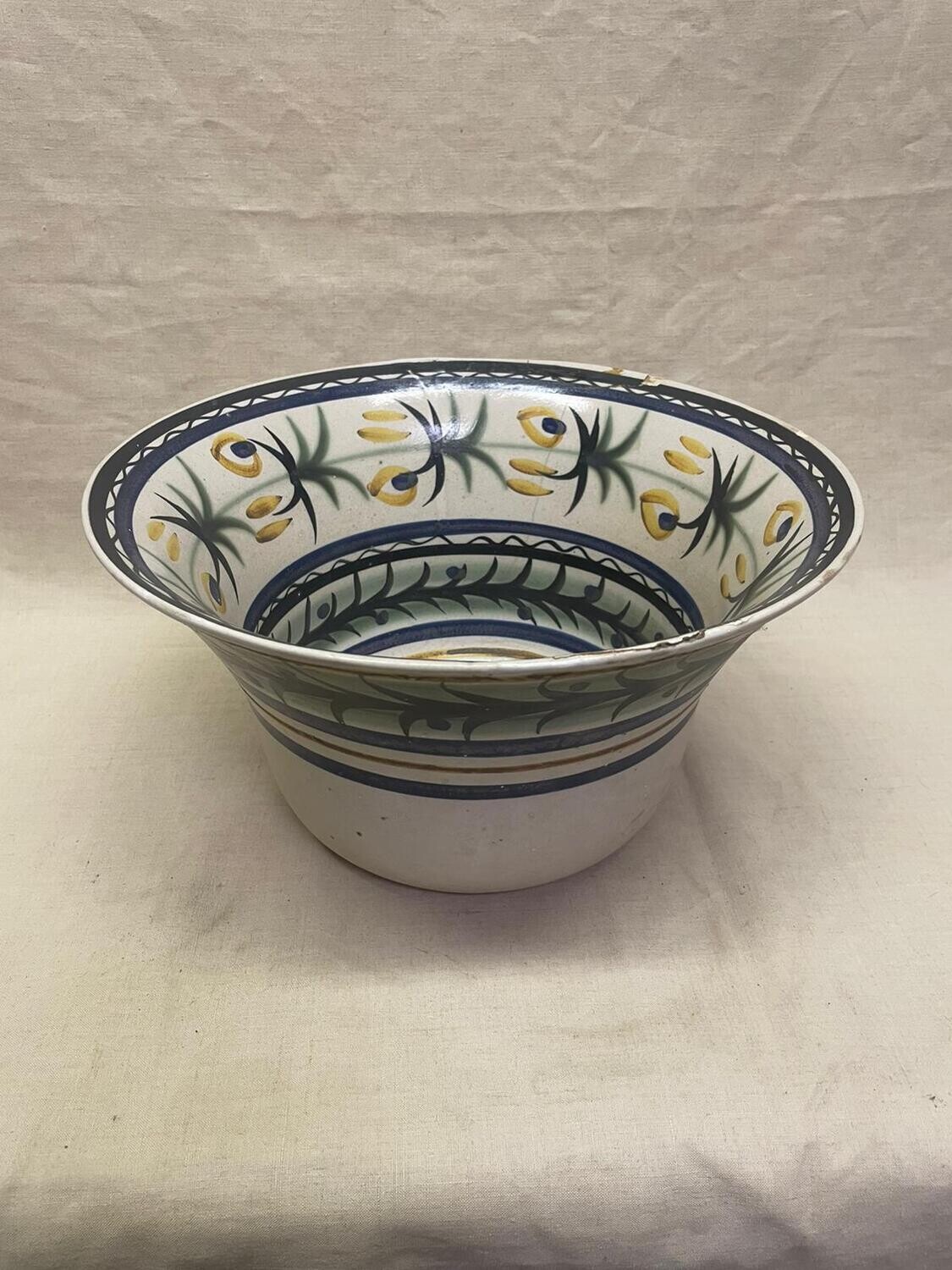 Coupe Quimper peinte - D 32 H 17 cm