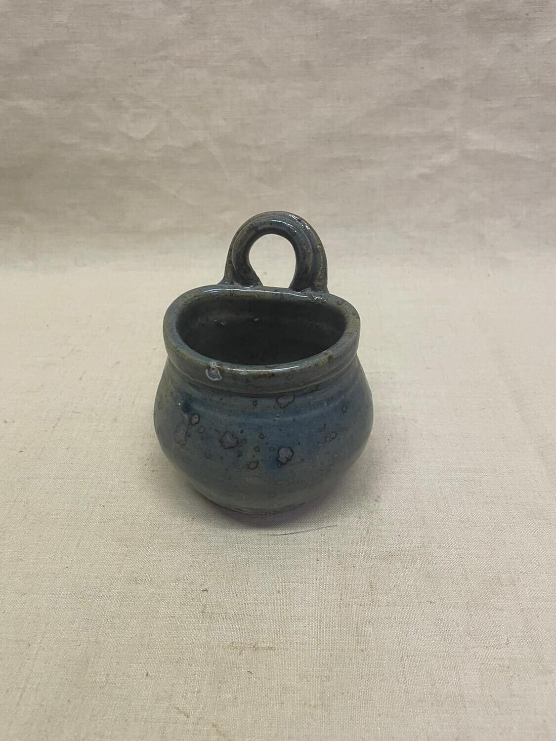 Pot  à sel en grès bleu - 10 cm