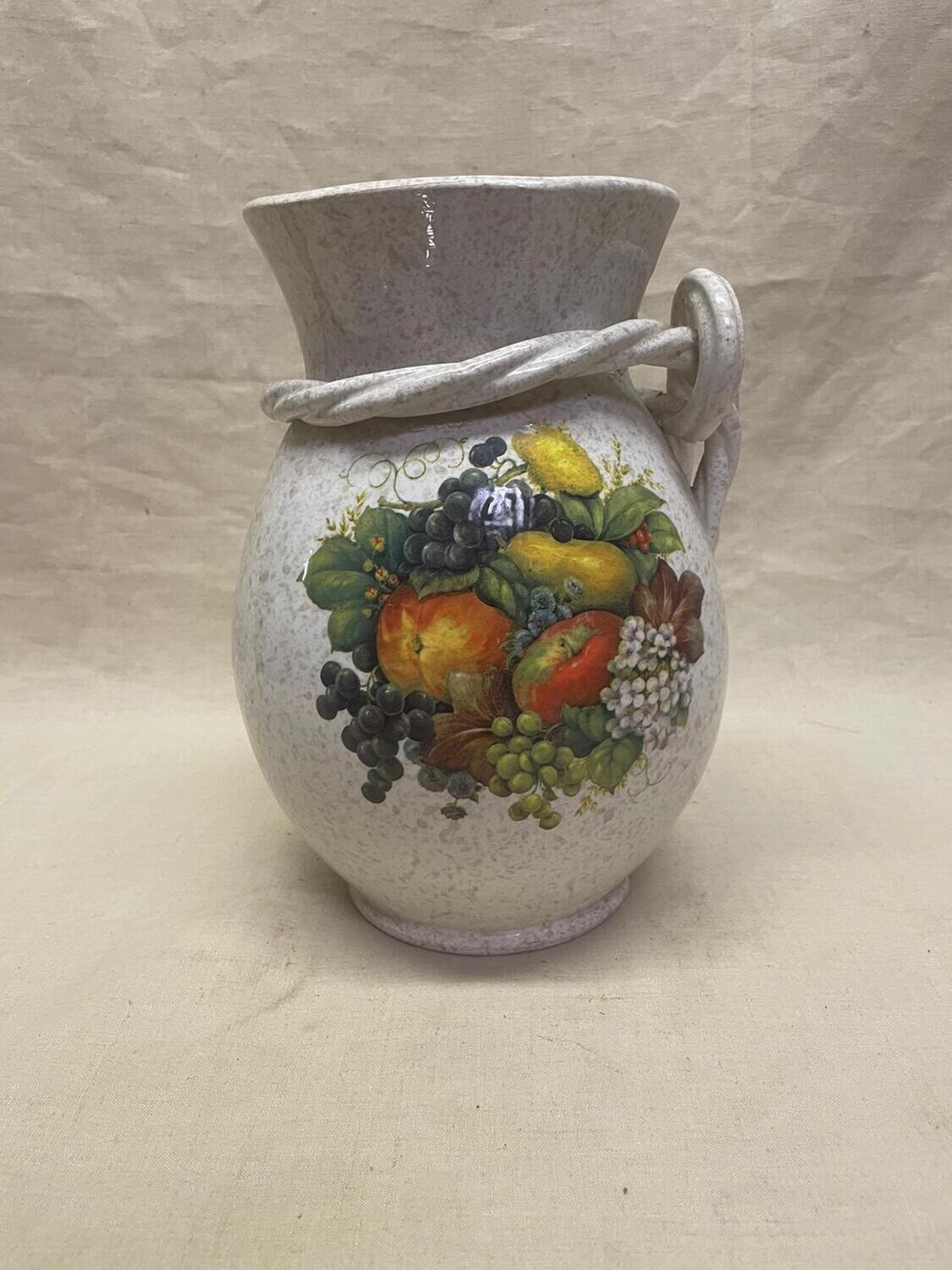 Poterie à décors fleuris made in Italie