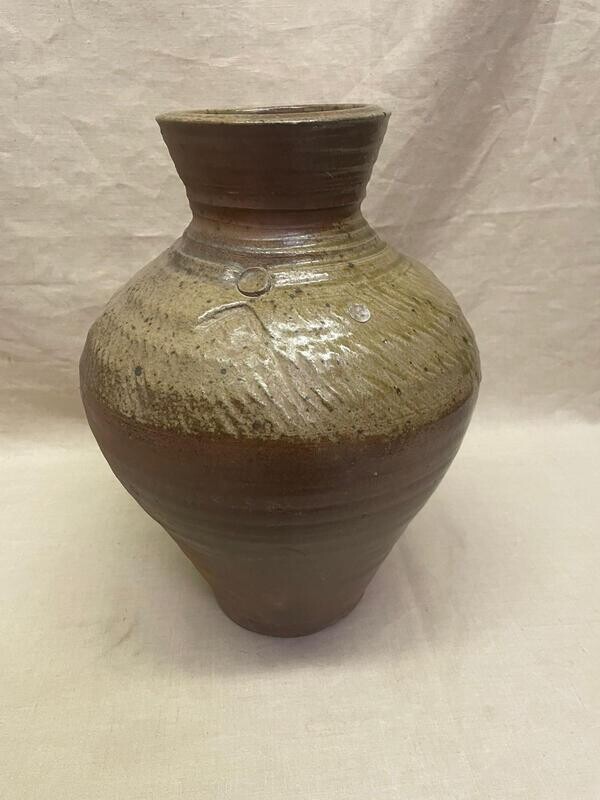 Vase en grès couleur crème - 36 cm