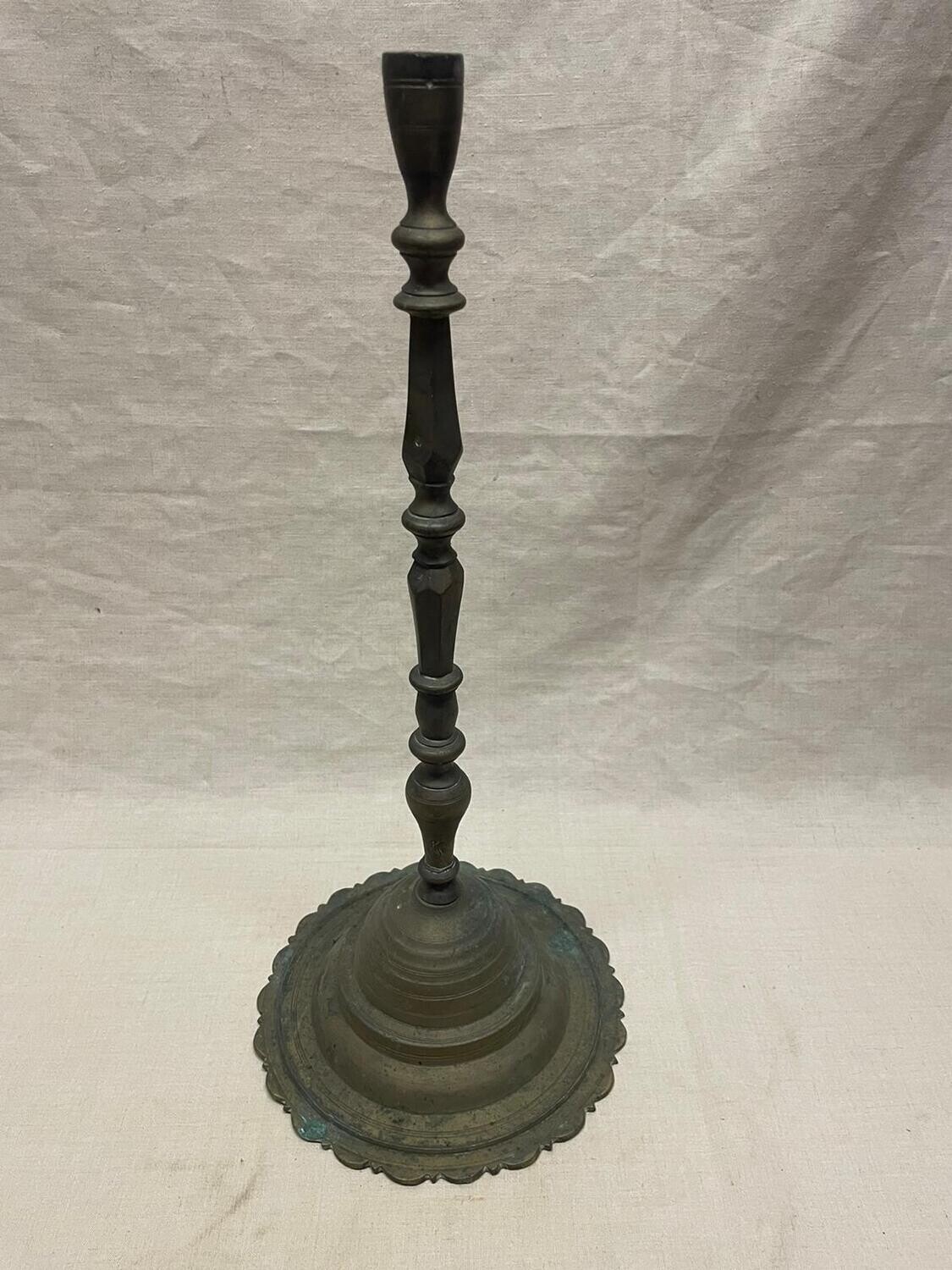 Grand Bougeoir en laiton - 46 cm
