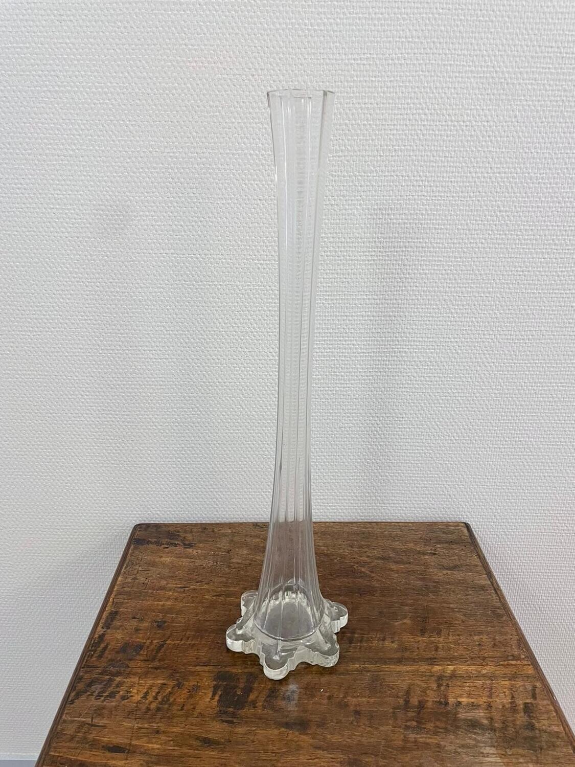 Long vase en verre - 50 cm