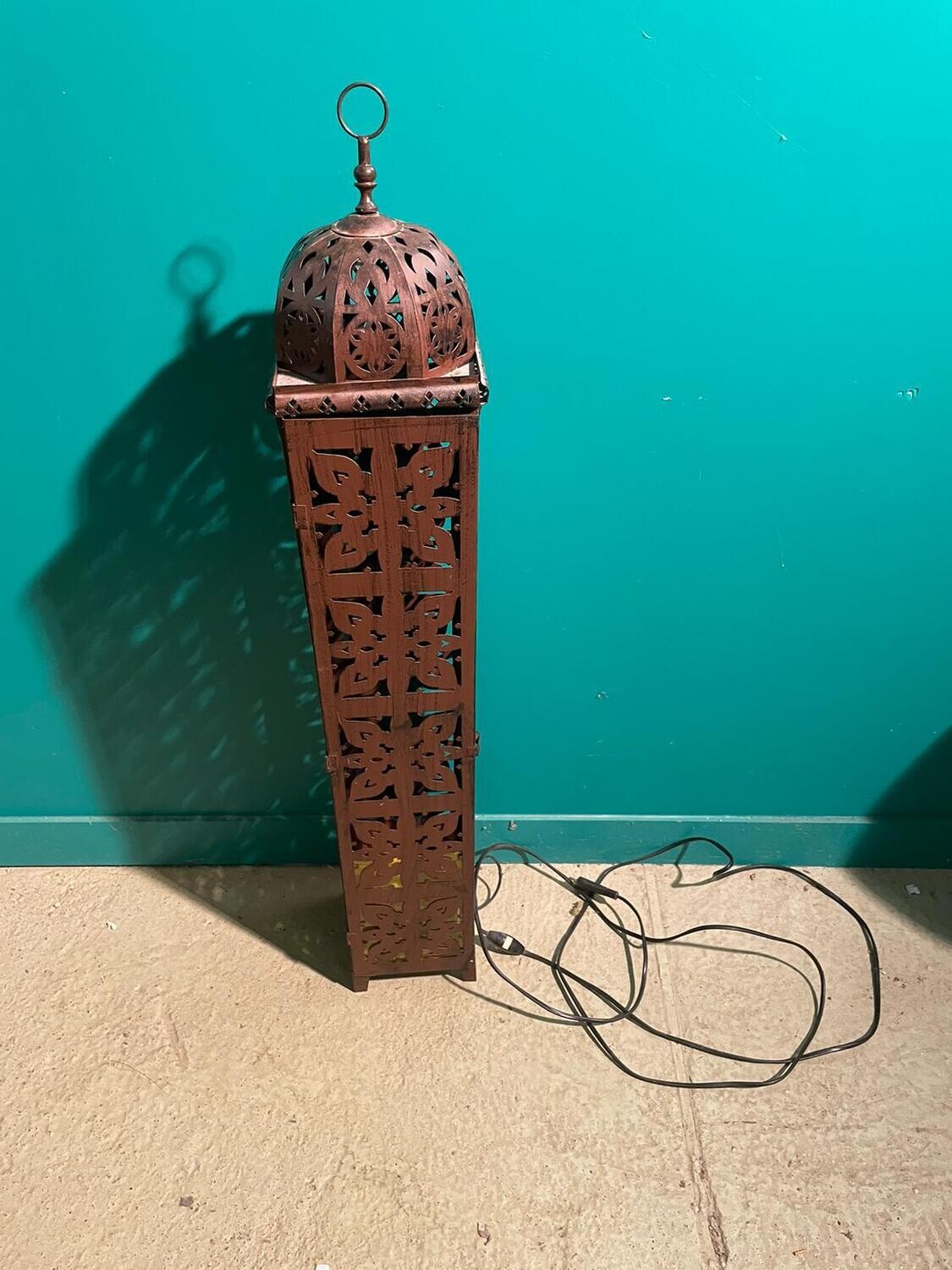 Lampe en métal oriental - H 105