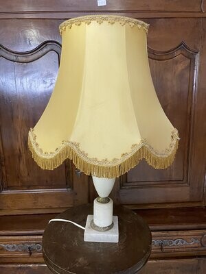Lampe en albâtre et bronze - 59 cm