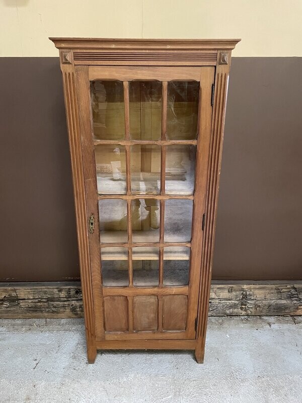 Vitrine en bois - 159 x 38 x 69
